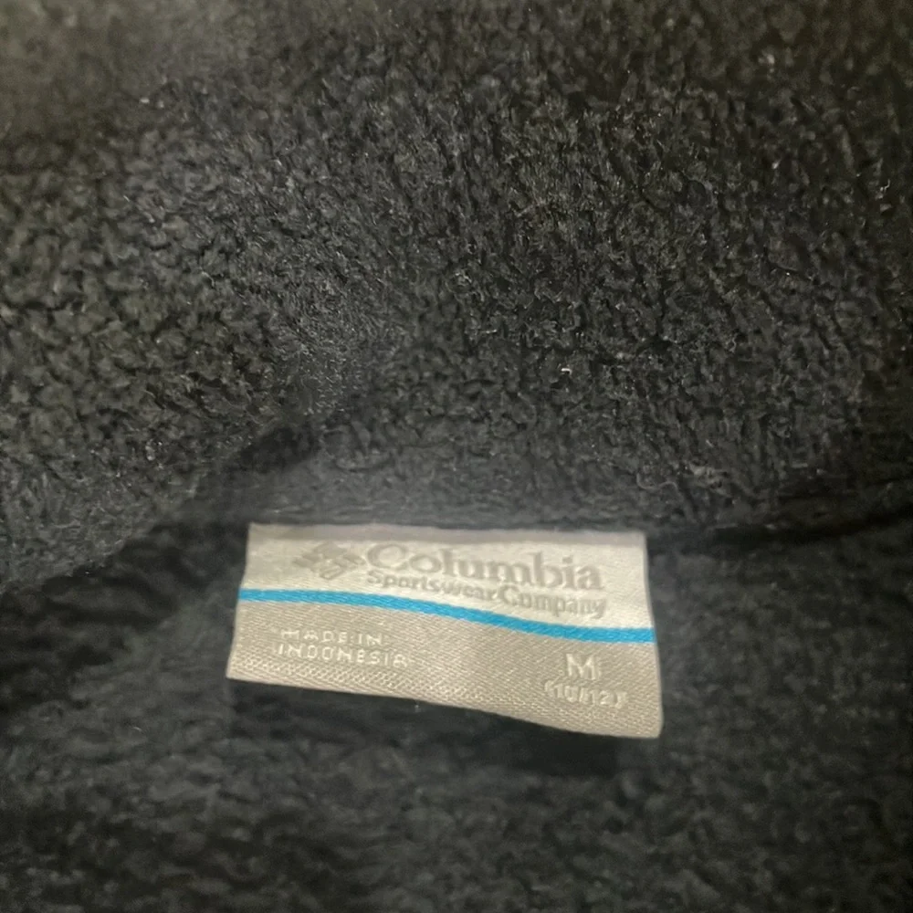 Columbia Black Full‎ Zip Fleece Jacket | Youth Sz M